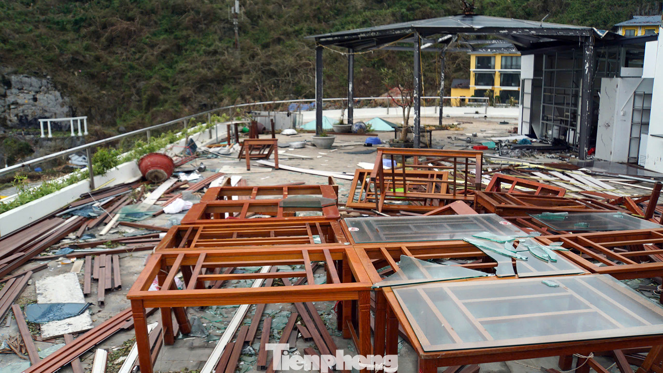 Tại bãi tắm Cát Cò, các khu du lịch, nghỉ dưỡng, khách sạn cao cấp cũng bị thiệt hại nặng nề. Cửa kính, mái hiên, trần nhà bị bão phá hủy, hư hỏng kết cấu công trình và tài sản doanh nghiệp.