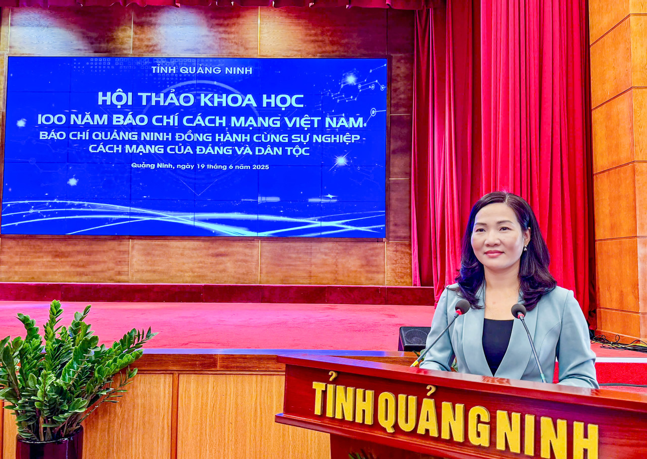 Bà Nguyễn Thị Hạnh, Phó chủ tịch UBND tỉnh Quảng Ninh phát biểu kết thúc hội thảo. Ảnh: Thanh Tùng. Bà Nguyễn Thị Hạnh, Phó chủ tịch UBND tỉnh Quảng Ninh phát biểu kết thúc hội thảo. Ảnh: Thanh Tùng.