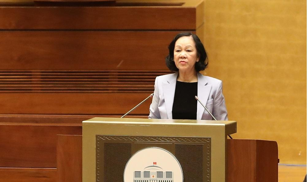 Trưởng Ban Tổ chức T.Ư trình bày báo cáo tại hội nghị (Ảnh: Nhật Minh) Trưởng Ban Tổ chức T.Ư trình bày báo cáo tại hội nghị (Ảnh: Nhật Minh)