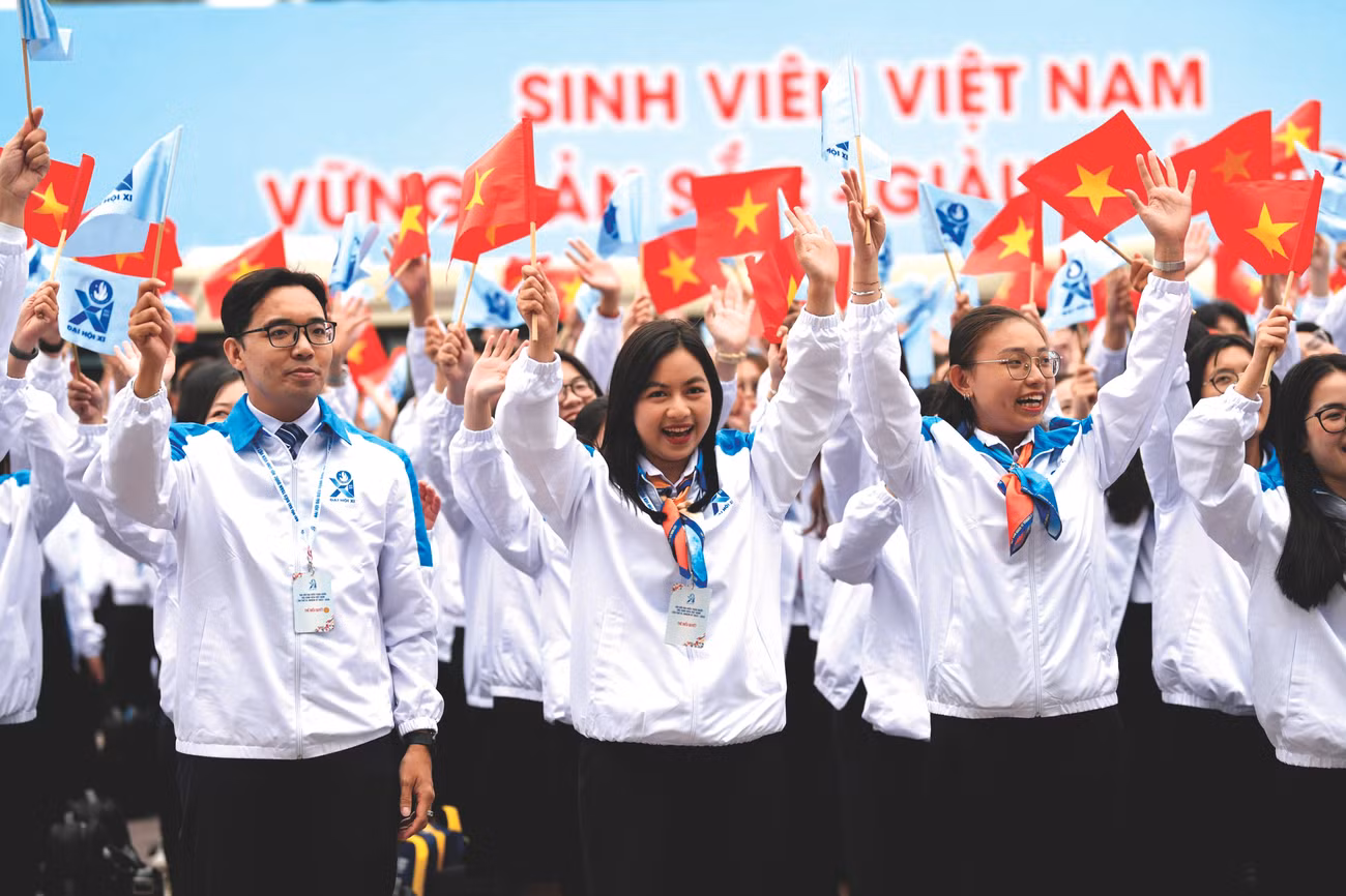 Không khí đầy năng lượng tại Đại hội đại biểu toàn quốc Hội SVVN lần thứ XI. Ảnh: Như Ý
