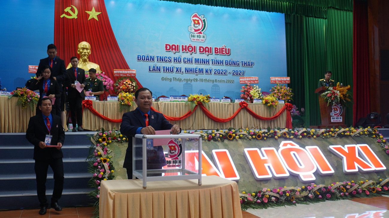 Đại biểu bỏ phiếu tại Đại hội. Ảnh: Hòa Hội Đại biểu bỏ phiếu tại Đại hội. Ảnh: Hòa Hội