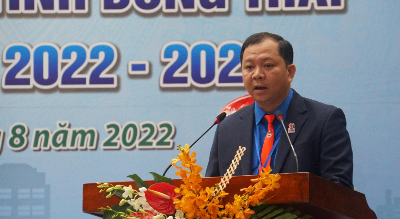 Anh Huỳnh Minh Thức được đại biểu bầu làm Bí thư Tỉnh Đoàn Đồng Tháp trực tiếp tại Đại hội. Ảnh: Hòa Hội Anh Huỳnh Minh Thức được đại biểu bầu làm Bí thư Tỉnh Đoàn Đồng Tháp trực tiếp tại Đại hội. Ảnh: Hòa Hội