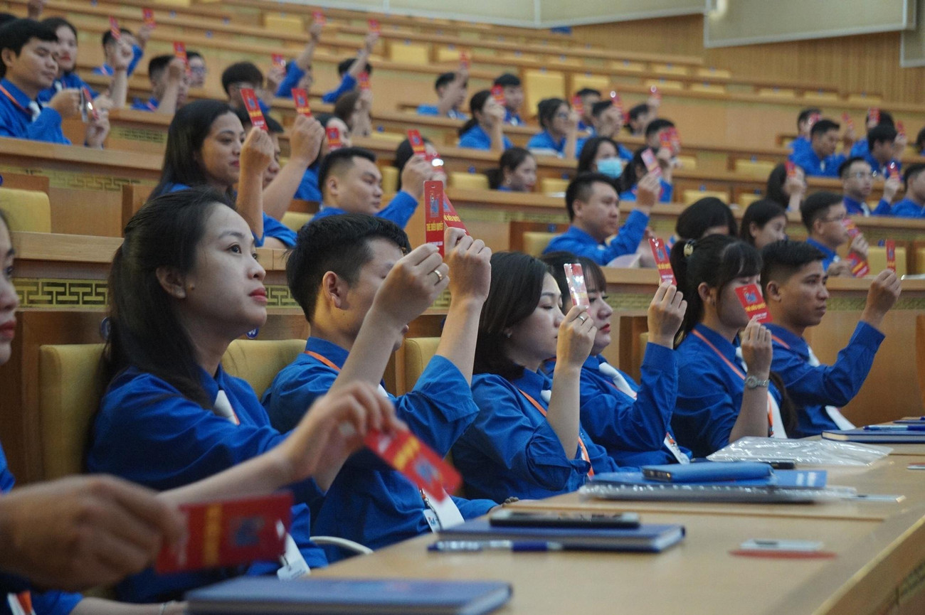 Các đại biểu dự Đại hội đại biểu Đoàn TNCS Hồ Chí Minh tỉnh Hưng Yên khóa XVI có 170 đảng viên. (Ảnh: Nguyễn Hoàn/ TPO) Các đại biểu dự Đại hội đại biểu Đoàn TNCS Hồ Chí Minh tỉnh Hưng Yên khóa XVI có 170 đảng viên. (Ảnh: Nguyễn Hoàn/ TPO)