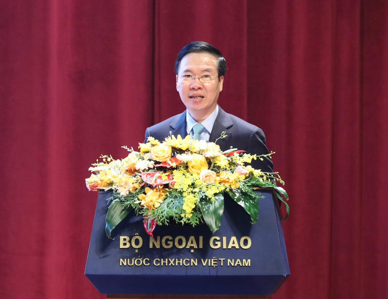 Đồng chí Võ Văn Thưởng phát biểu chỉ đạo hội nghị. (Ảnh: Như Ý)