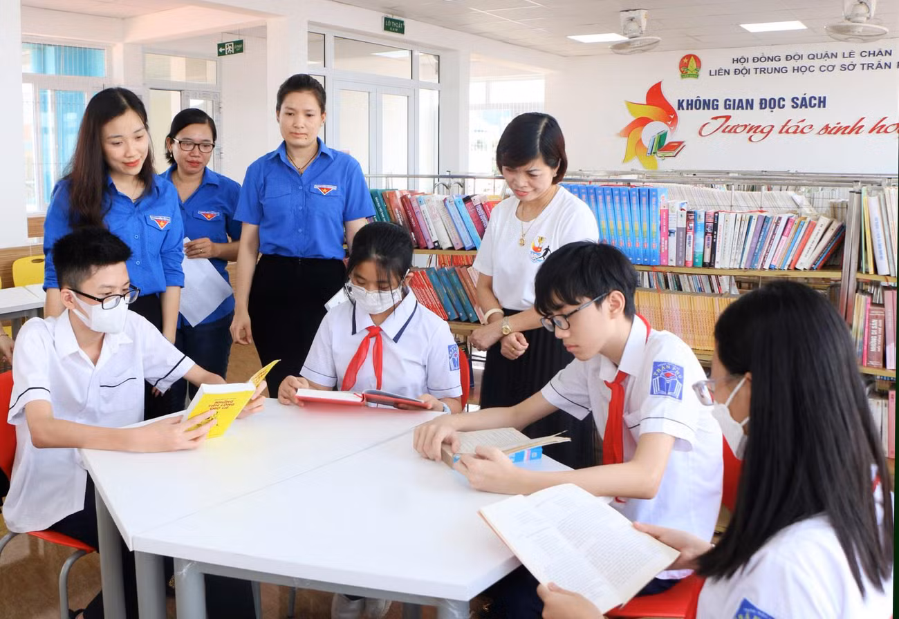 Nhiều công trình, phần việc hướng về thanh thiếu nhi. Ảnh: Thành Đoàn Hải Phòng