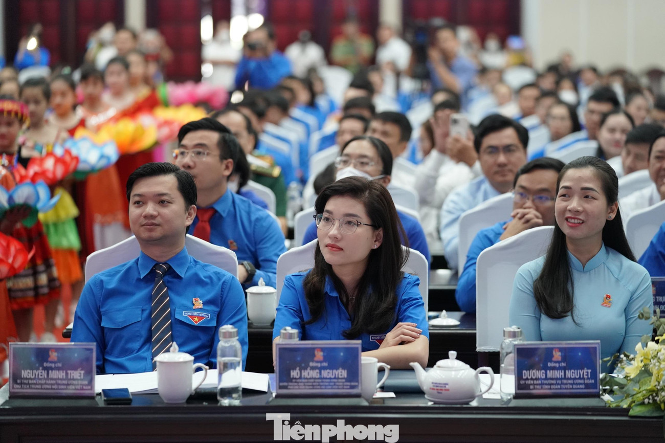 Anh Nguyễn Minh Triết, Bí thư Ban Chấp hành Trung ương Đoàn, Chủ tịch Trung ương Hội Sinh viên Việt Nam dự và chỉ đạo Đại hội.