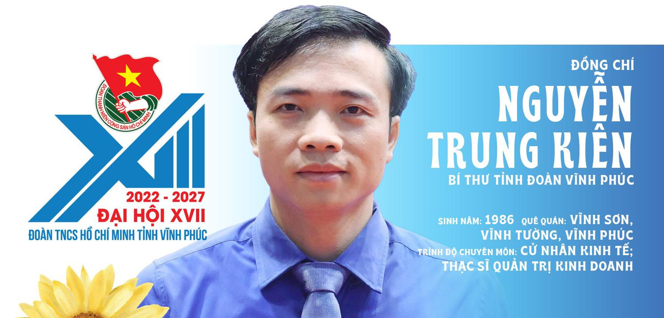 Đồng chí Nguyễn Trung Kiên - tân Bí thư Tỉnh Đoàn Vĩnh Phúc. (Ảnh: Như Ý/ TPO) Đồng chí Nguyễn Trung Kiên - tân Bí thư Tỉnh Đoàn Vĩnh Phúc. (Ảnh: Như Ý/ TPO)