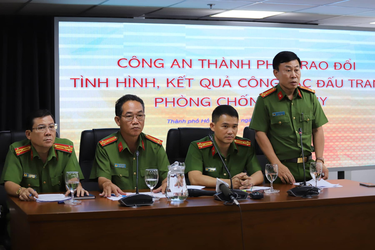 Công an TPHCM cung cấp thông tin về tình hình đấu tranh tội phạm ma tuý. Công an TPHCM thu giữ hơn 1,6 tấn ma tuý ảnh 1
