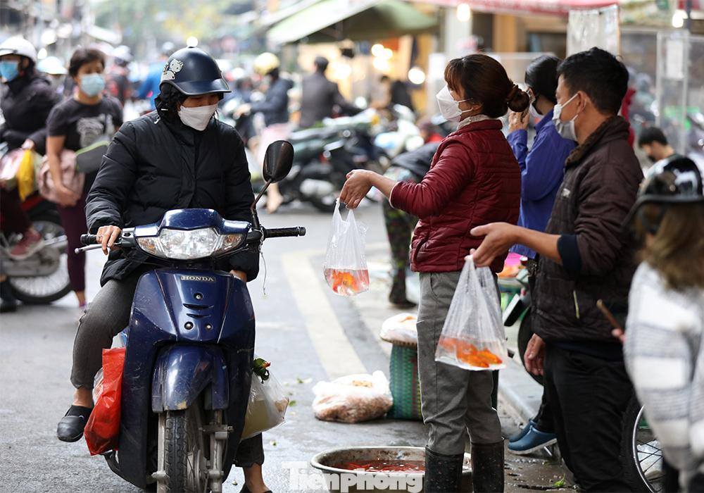Chỉ cần đi xe máy đến chợ, vào vài cửa hàng trong khoảng 30-45 phút là đã sắm gần đủ mâm cỗ truyền thống.Cá chép ở đây được bán với giá 100.000/bộ cá. Chỉ cần đi xe máy đến chợ, vào vài cửa hàng trong khoảng 30-45 phút là đã sắm gần đủ mâm cỗ truyền thống.Cá chép ở đây được bán với giá 100.000/bộ cá.