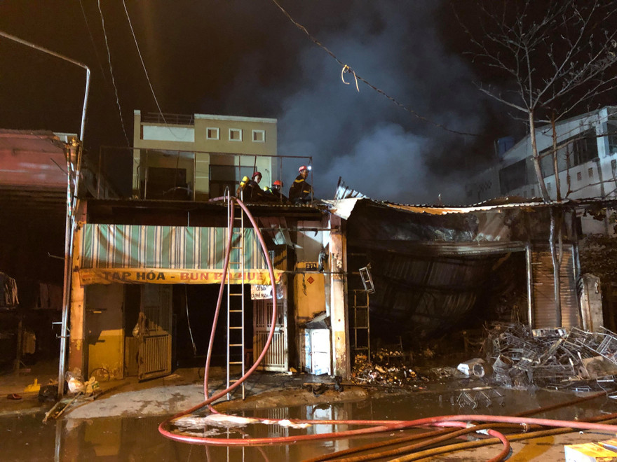 Hiện trường vụ cháy.