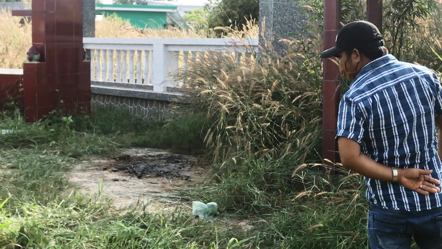 Hiện trường vụ việc.