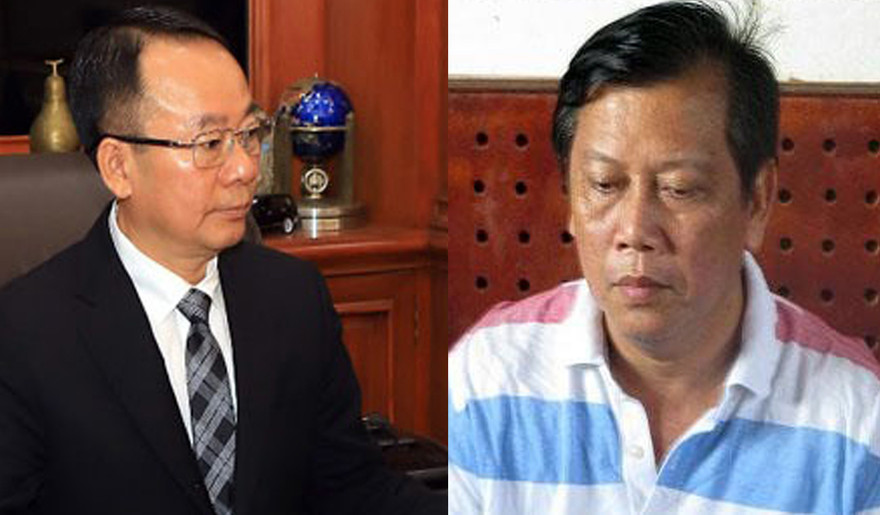 Đại gia Phát "dầu" (trái ảnh) và trùm sản xuất buôn bán xăng giả Trịnh Sướng.