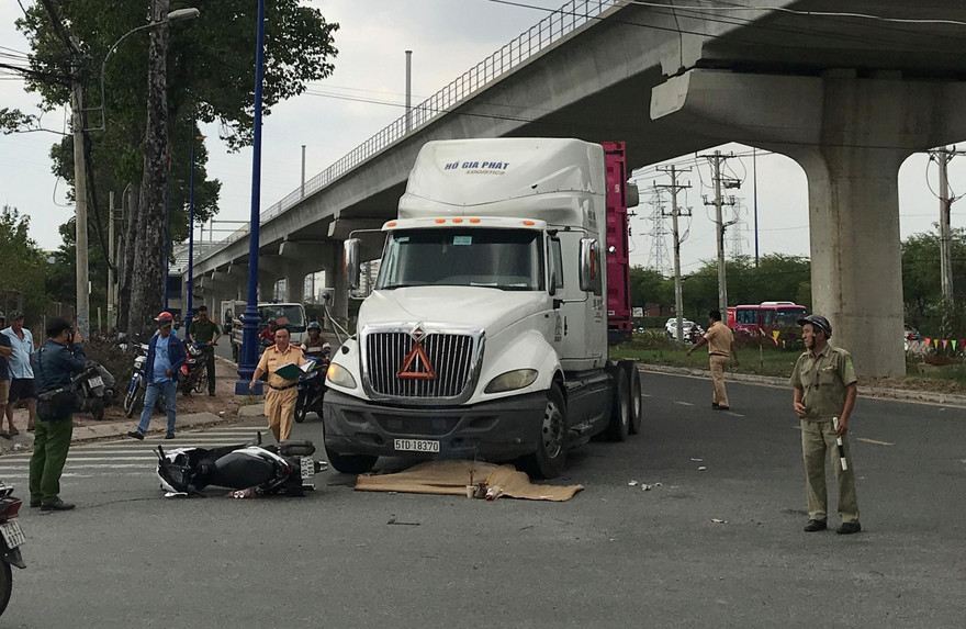 Hiện trường tai nạn.