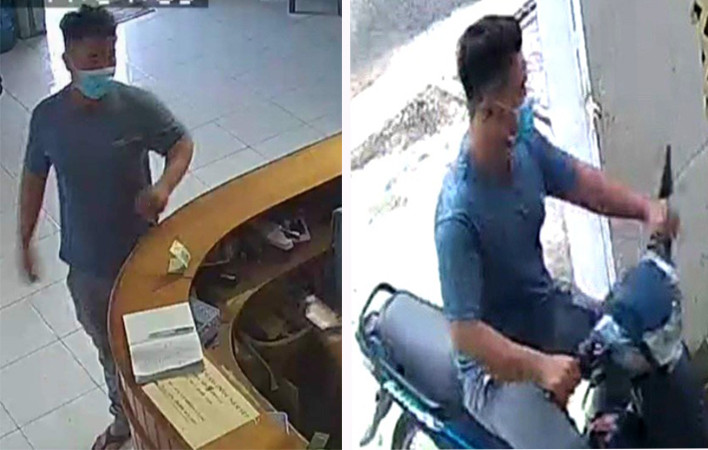 Nghi phạm sát hại người phụ nữ bị camera an ninh ghi hình.