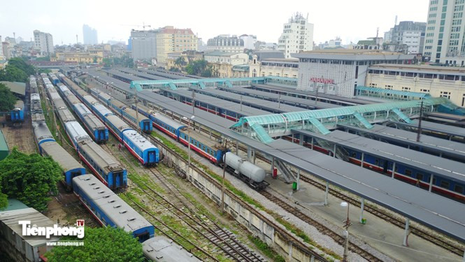 Chỉ riêng quỹ đất của các đơn vị ngành đường sắt theo Đồ án đã trên 20ha. Ảnh MT