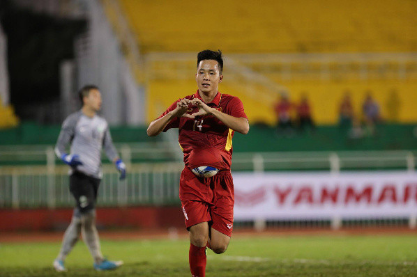 Thanh Bình lập cú đúp ở trận này. Ảnh: Vnexpress