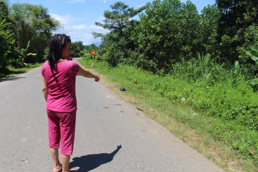 Nơi xảy ra vụ tai nạn.