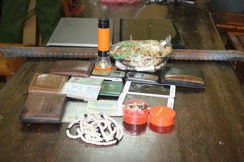 Tang vật thu giữ. 