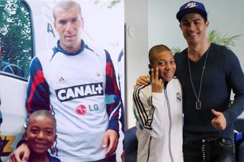 Thuận lợi cho Real là Mbappe hâm mộ Zidane từ nhỏ và thần tượng siêu sao Ronaldo