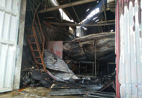 Hiện trường vụ cháy. Ảnh: Vnexpress