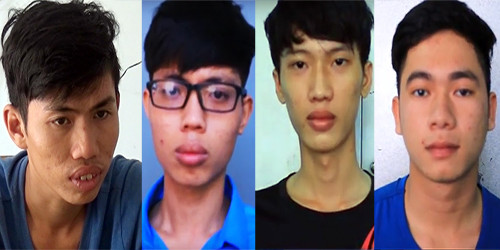 4 nghi can bị bắt. 