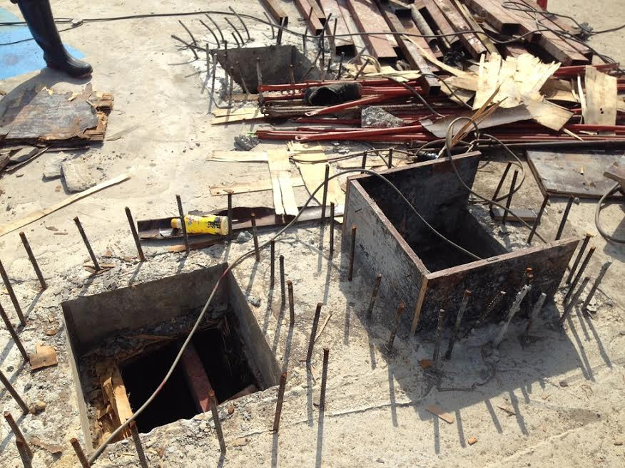 Hiện trường vụ việc.