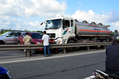 Hiện trường vụ tai nạn. Ảnh: Sơn Thủy 