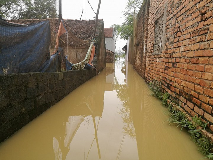 Chủ tịch huyện Chương Mỹ nói 'không vỡ đê, chỉ sạt trượt'