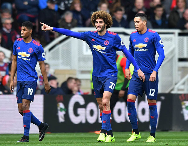 Fellaini sẽ phải đối đầu với Smalling và Rashford tại World Cup 2018