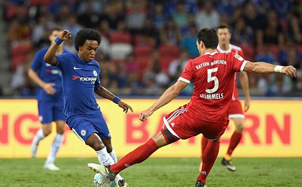 Bayern hạ Chelsea trong trận du đấu đầu tiên
