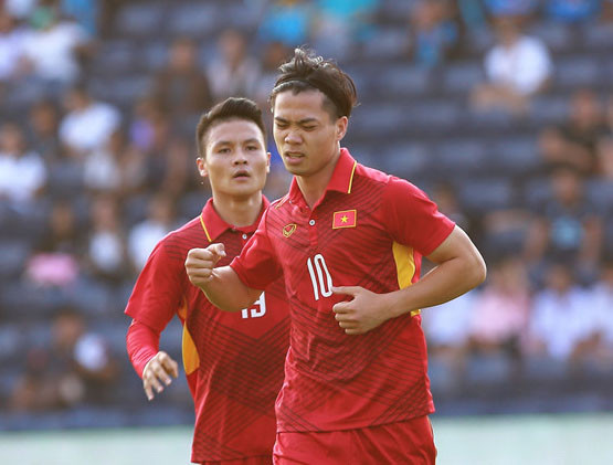 Công Phượng lập cú đúp trong trận đấu hôm nay. Ảnh: Zing