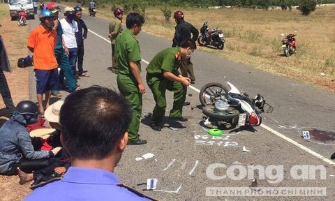 Hiện trường vụ tai nạn 