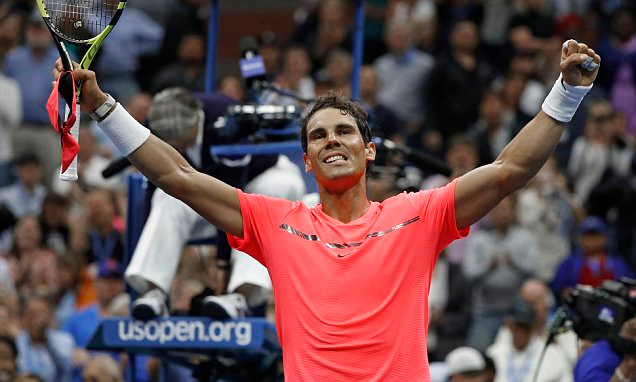 Nadal đã giành vé vào bán kết Mỹ mở rộng 2017 