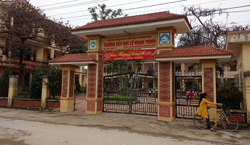 Trường Tiểu học Lê Mạnh Trinh. Ảnh: L.H.