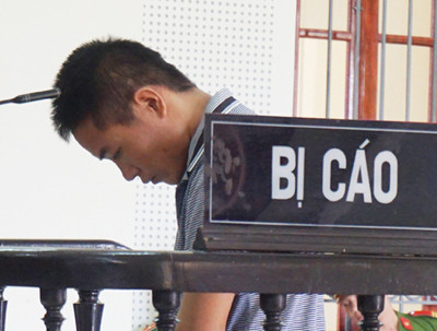 Bị cao Tuấn tại phiên tòa.