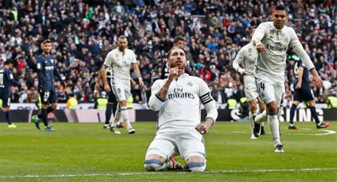 Sergio Ramos có cú đúp bàn thắng