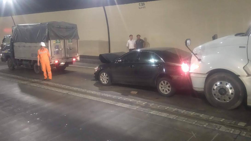 Hiện trường vụ tai nạn.