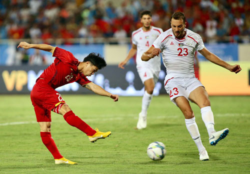 Công Phượng phấn khởi với màn trình diễn ở trận gặp Palestine