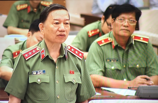 Bộ trưởng Bộ Công an Tô Lâm.