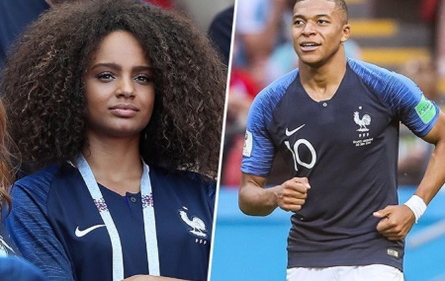 Nàng hoa hậu Alicia cổ vũ ĐT Pháp rất sung trên khán đài sân Kazan Arena