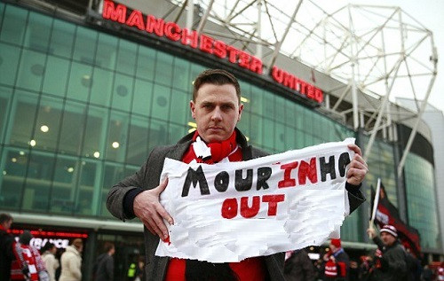 Biểu ngữ sẽ xuất hiện ở trận đấu tiếp theo tại Old Trafford. 