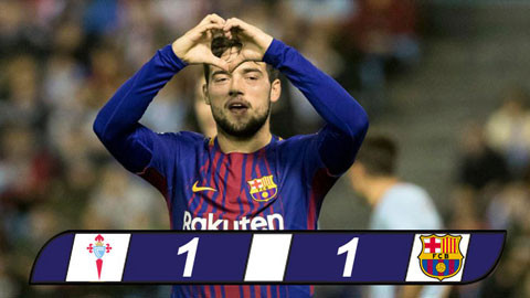 Vắng cặp 'song sát', Barca bị Celta Vigo cầm chân