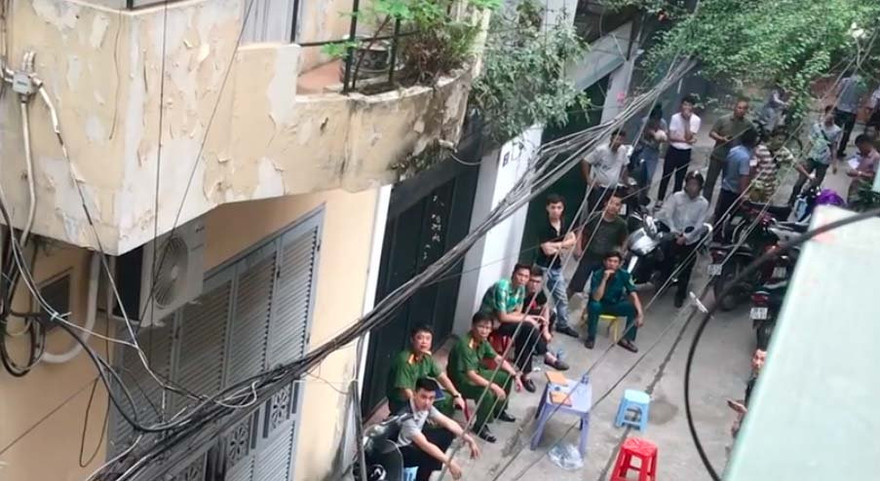 Khu vực ngôi nhà trọ nơi xảy ra sự việc. Ảnh: Vietnamnet