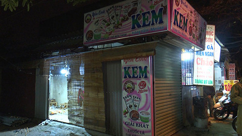 Ngôi nhà nơi xảy ra án mạng. Ảnh: T.Q.