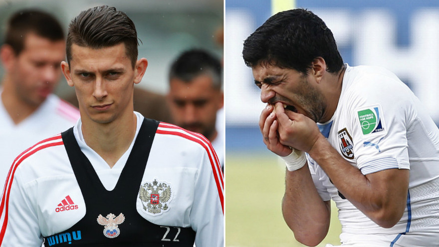 Hậu vệ Nga không sợ bị Luis Suarez... cắn