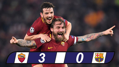 AS Roma tạo nên cơn địa chấn trên sân Olimpico để giành vé vào bán kết