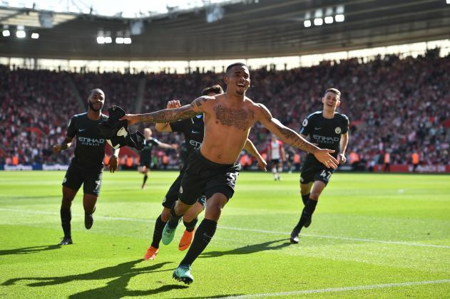 Jesus ăn mừng bàn thắng lịch sử, giúp Man City cán đích với 100 điểm