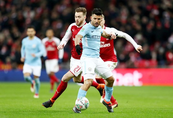 Nếu ghi bàn ở trận này, tiền đạo Sergio Aguero cũng sẽ chạm cột mốc bàn thắng thứ 200 cho Man City.