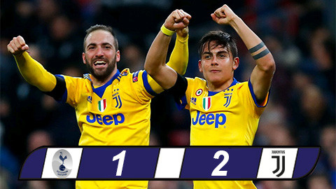 Juventus ngược dòng thắng Tottenham, giành vé tứ kết