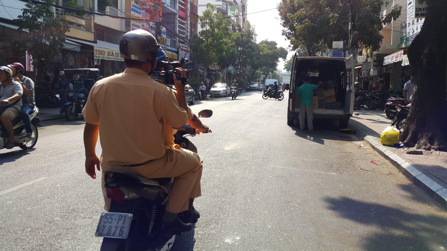 CSGT sẽ sử dụng camera để ghi hình phương tiện vi phạm.